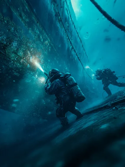 Proprietary subsea hull cleaning technology Egypt ARK PRO